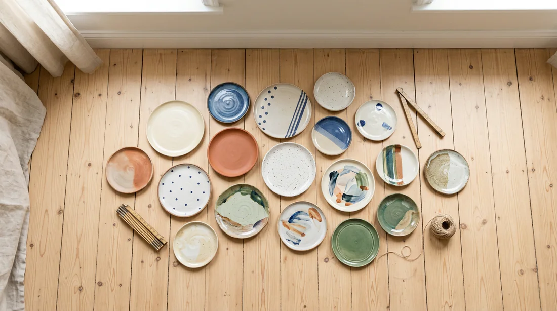 Planification de la disposition des assiettes au sol