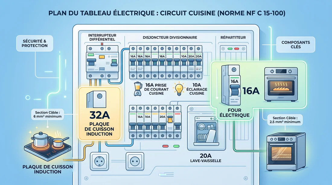 Détail du bornier de raccordement à l'arrière d'un four encastrable