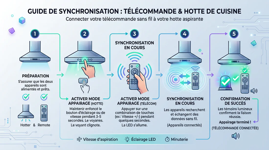 Illustration des interférences possibles avec le signal de la hotte.