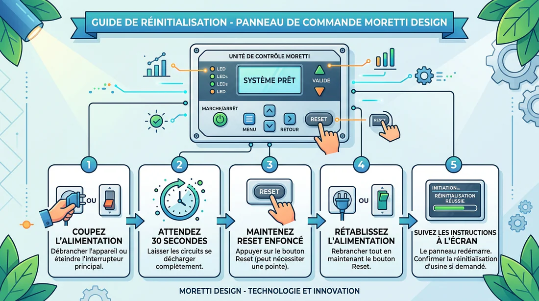 Technicien vérifiant la sécurité d'un poêle à granulés Moretti.