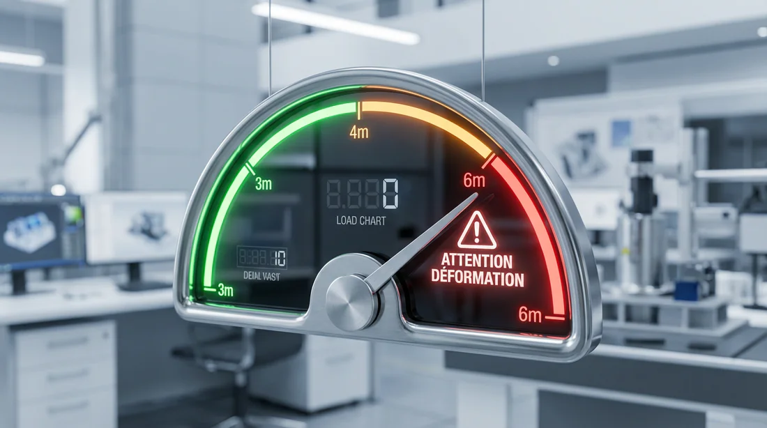 Jauge de résistance et charge admissible pour madrier selon la longueur